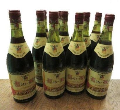 null 

12 bouteillesCÔTE RÔTIE Brune et Blonde 1981

Vidal- Fleury

(11 à 3,8 cm...