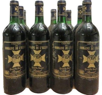 null 12 bouteilles

CHÂTEAU DU DOMAINE DE L’EGLISE 1982

Bouchard Père Et Fils 

(11...