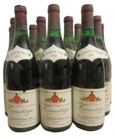 null 12 bouteilles HERMITAGE Cuvée Marie Robert Sophie 1983
Chapoutier
(bons niveaux;...