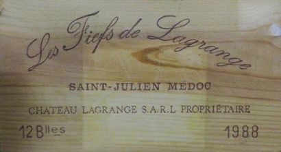 null 12 bouteilles

LES FIEFS DE LAGRANGE 1988

Saint-Julien

( CBO sans pavillon...
