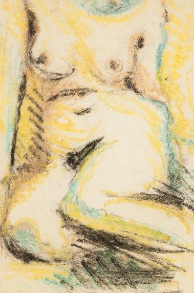 *SCHMALZIGAUG Jules (1882-1917) 

Etude

Crayons gras et pastel, sur papier,

trace...