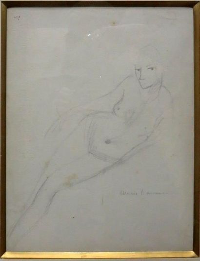 LAURENCIN Marie (1883-1956) 

Nu féminin

Mine de plomb sur papier,

signé en bas...