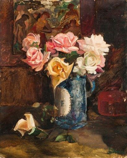 *GOEDERTIER Jose 

Bouquet de Fleurs

Huile sur isorel,

signé en bas à droite

50...