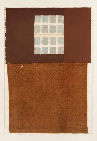 BROWN James, né en 1951 

Shadow 53, 1990

Acrylique et collages de papier et feutrine...