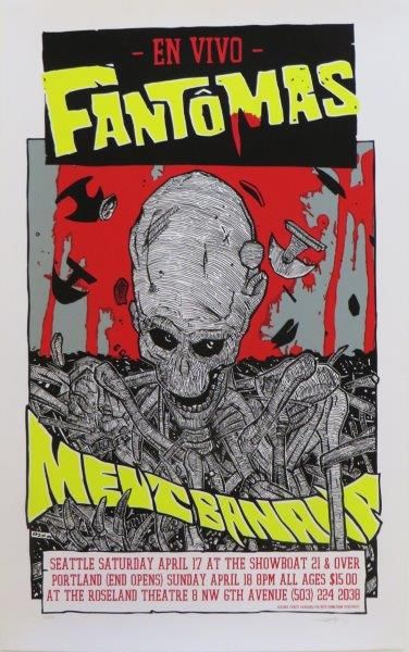 FRANCK KOZIK ( Américain, né en 1962) 
Fantomas, 2004
Sérigraphie en couleurs sur...