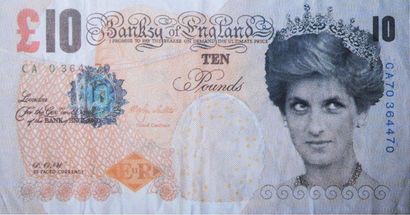 null 
Di-Faced Tenner 10 pounds, 2004
Impression offset
7,50 x 14,20 cm - 2,95 x...