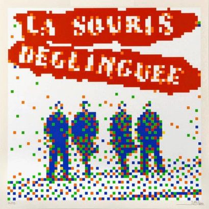 VINYLES 
La sours déglinguées ( LSD), 2014
Sérigraphie en couleurs sur papier signé...