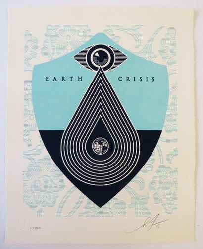 PRINT OBEY 
Earth crisis Letterpress, 2016
Sérigraphie en couleurs sur papier numéroté...