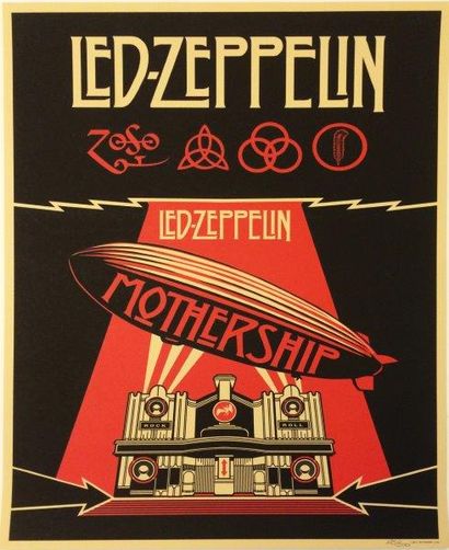 PRINT OBEY 
Mothersip 2011 Led Zeppelin edition
Sérigraphie en couleurs sur papier...