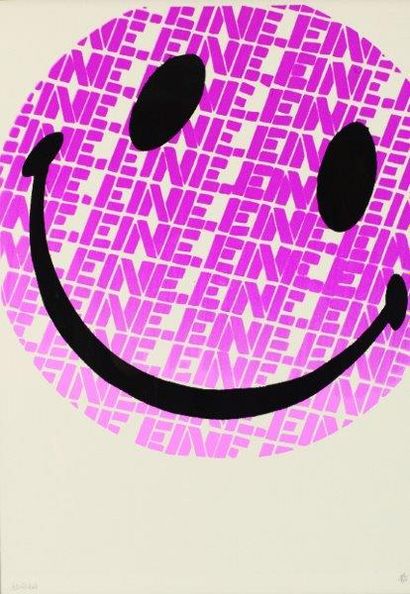 BEN EINE (Britannique, né en 1970) 

Smiley

Sérigraphie sur papier numéroté 43/50...