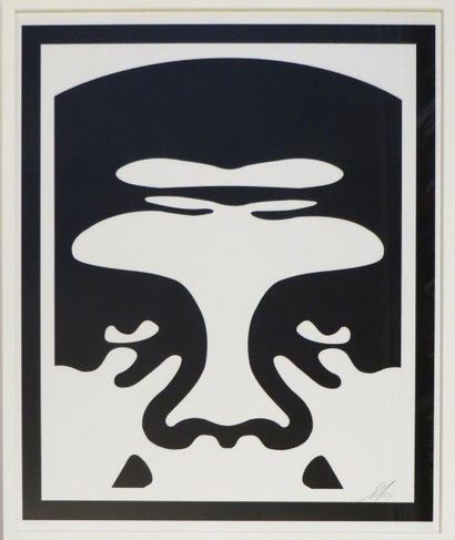 SHEPARD FAIREY (Américain, né en 1970) 
Andre the giant, triptyque, 2014
Trois sérigraphies...