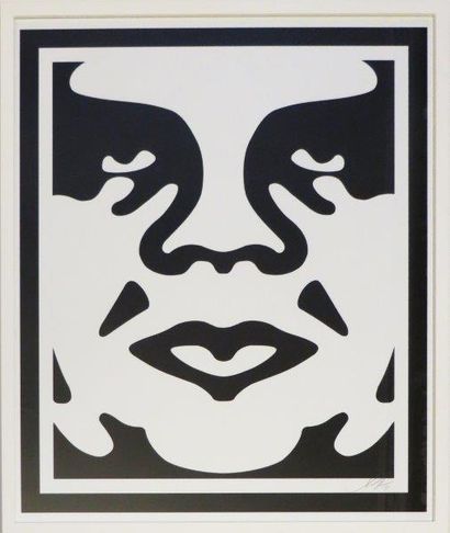 SHEPARD FAIREY (Américain, né en 1970) 
Andre the giant, triptyque, 2014
Trois sérigraphies...