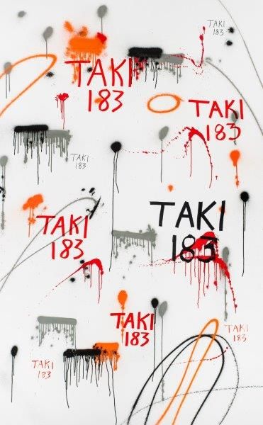 TAKI 183 (Américain, né en 1953) Sans titre

Peinture aérosol et feutre sur toile,...