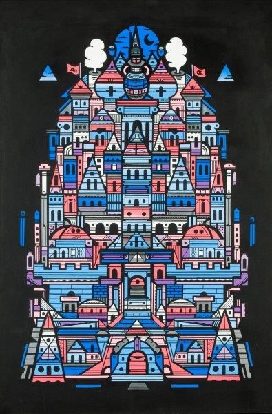 GREMS Alabama Pomme castle, 2016

Acrylique, vinylique, encres, posca et aérographe...