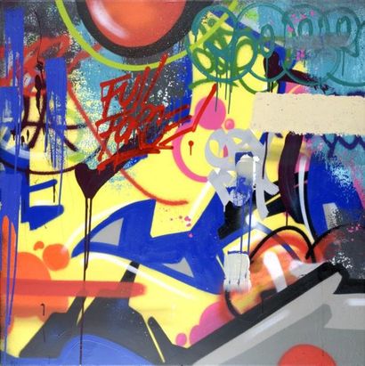 COPE2 (Américain, né en 1968) Full Force, 2015

Peinture aérosol et acrylique sur...