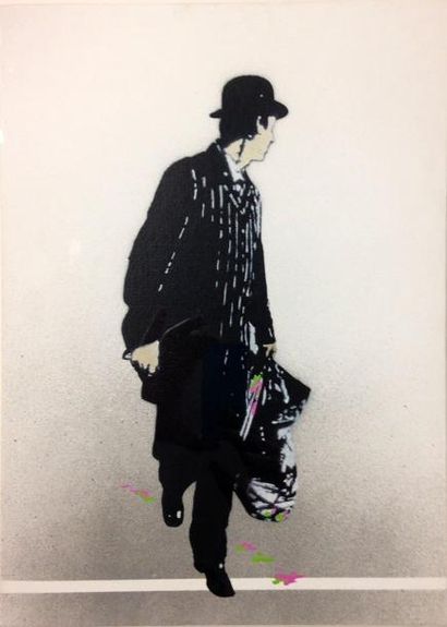 NICK WALKER (Britannique, né en 1969) Character study 2, 2008

Peinture aérosol et...