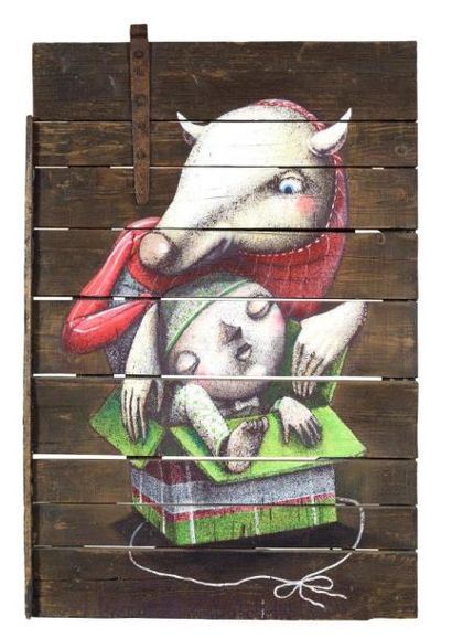 ZED1 (Italien) Happy Birthday Doggy, 2012

Peinture aérosol sur palissade de bois,...