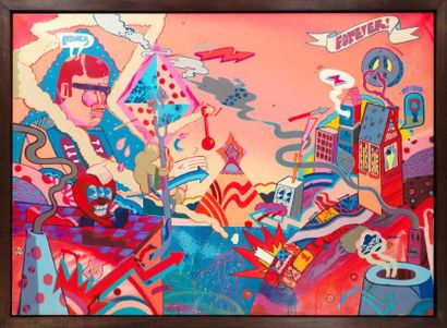 SICKBOY (Britannique, né en 1980) Take a chance, 2014

Peinture aérosol et acrylique...