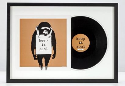 VINYLES 
Keep it real, 2008 (Bronze)
Sérigraphie sur pochette de disque vinyl et...