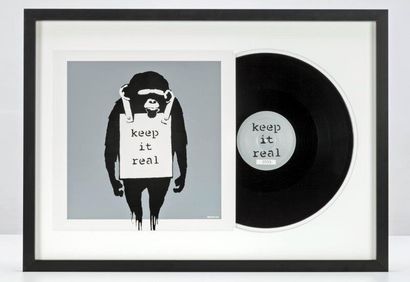 VINYLES 
Keep it real, 2008 (Silver)
Sérigraphie sur pochette de disque vinyl et...