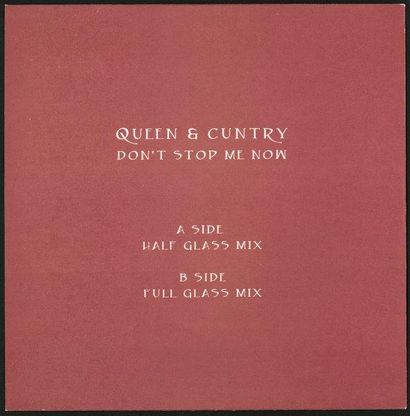 VINYLES 
Queen and Cuntry - Don't Stop me now
Sérigraphie sur pochette vinyl et disque...