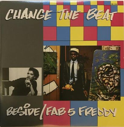 FUTURA 2000 (né en 1955) 
Change the beat
Impression sur pochette de disque vinyl...