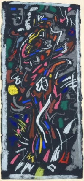 André MASSON (1896-1987) LA CROISSANCE DU DESIR, 1960

Pastel sur papier

41 x 18,5...