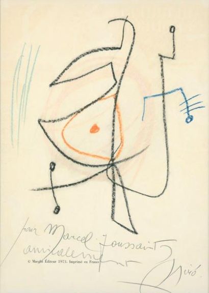 Joan MIRO (1893-1983) SANS TITRE, vers 1974

Pastel sur papier signé et dédicacé...