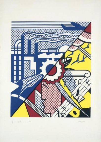 Roy LICHTENSTEIN (1923-1997) INDUSTRY AND THE ARTS, 1969

Sérigraphie en couleur...