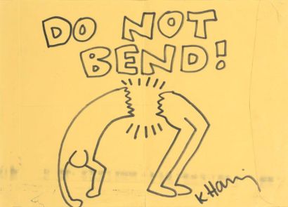 Keith Haring (1958-1990) SANS TITRE, 1989

(DO NOT BEND)

Feutre noir sur enveloppe...