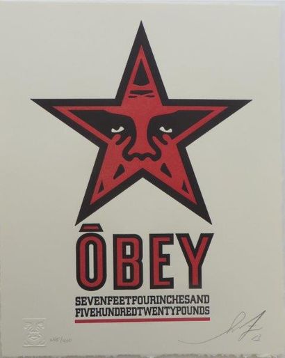 PRINT OBEY 

Obey Star Letterpress, 2013

Sérigraphie sur papier numéroté 245/400...