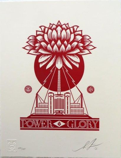 PRINT OBEY 

Power and Glory Letterpress , 2016

Sérigraphie sur papier numéroté...