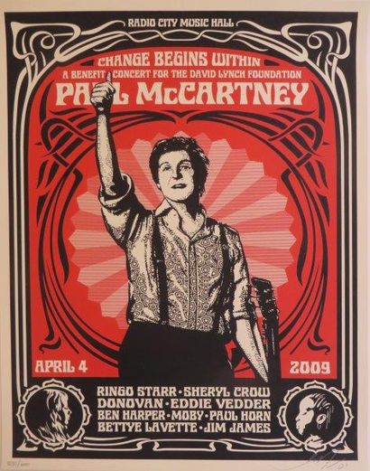 PRINT OBEY 

Paul McCartney, 2009

Sérigraphie sur papier numéroté 539/600 en bas...