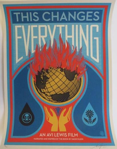 PRINT OBEY 

This Change Everything

Sérigraphie en couleurs sur papier numéroté...