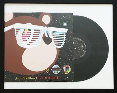 TAKASHI MURAKAMI (Japonais, né en 1962) Kayne West - Stronger
Impression sur pochette...