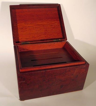 null Cave à cigares en placage d’acajou
A mahogany veneered cigars cellar

A complete...