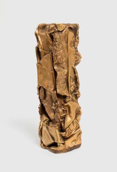 César (1921-1998) 
Sculpture en bronze à patine doré,
signé et numéroté EA, fondeur...