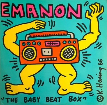 VINYLES Emanon, The baby beat box
Impression sur pochette de disque vinyl portant...