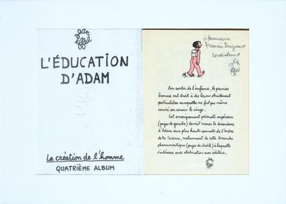 EFFEL JEAN (1908-1982) 
" Au sortir de l'enfance..." Un page de "l'éducation d'Adam"...