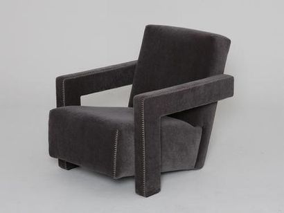 Gerrit RIETVELD- édition Cassina- 1935 
Paire de fauteuils modèle "utrecht" à structure...