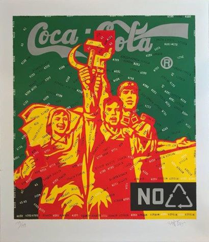 GUANGYI Wang ( Chinois, né en 1957) 

Great criticism: Coca -cola ( green), 2006

Lithographie...