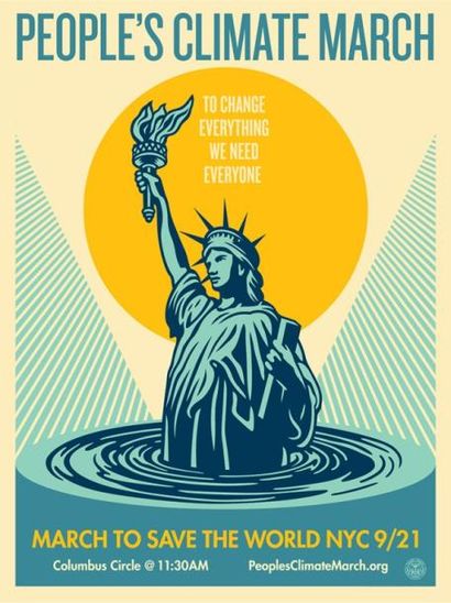 PRINT OBEY SHEPARD FAIREY (Américain, né en 1970)

People’s climate march

Sérigraphie...