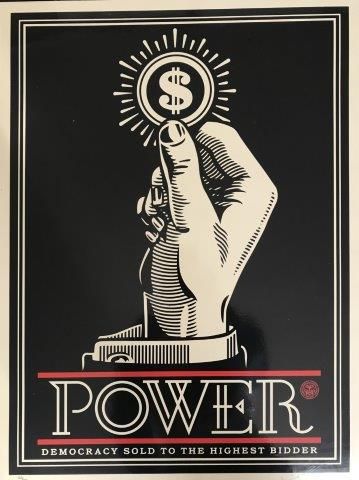 null 
Power democracy, 2015
Sérigraphie sur papier daté et signé en bas à droite,...