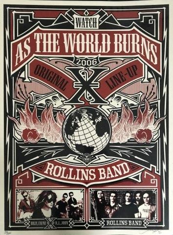 
As the world burns rollins Band and X, 2006
Sérigraphie...