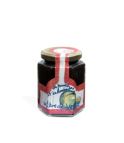 Fabrice HYBER (né en 1961) DES PRUNES ET DES AMANDES-CONFITURE DE VILLE 2, 2000

Pot...