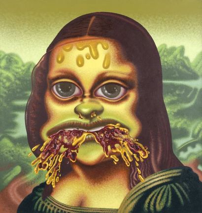 Peter Saul (né en 1934) MONA LISA THROW UP PIZZA, 1995

Acrylique et huile sur toile...