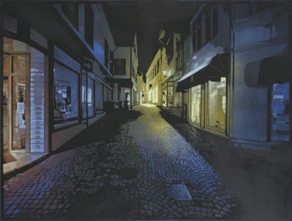 LOGAN HICKS (Américain, né en 1973) Stavanger Nights (Blue / Orange) - 2011

Peinture...