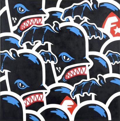 FLYING FORTRESS (Allemand, né en 1974) Venice vampire bats, 2010

Acrylique sur toile,...