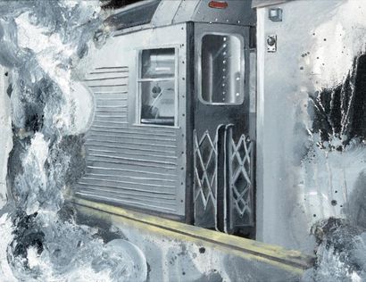 DAZE (Américain, né en 1962) Subway, 2011

Acrylique et technique mixte sur toile,...