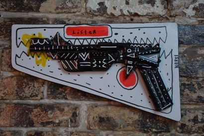 LISTER Anthony ( Australien né en 1979) 
Loser Pistol – White Edition, 2015
Sculpture,...